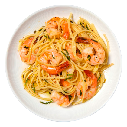 Паста с креветками