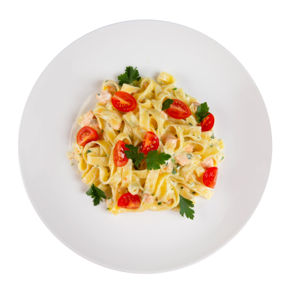 Паста с лососем