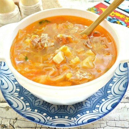 Суп Щи с говядиной