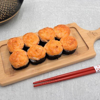 Запеченный с креветками