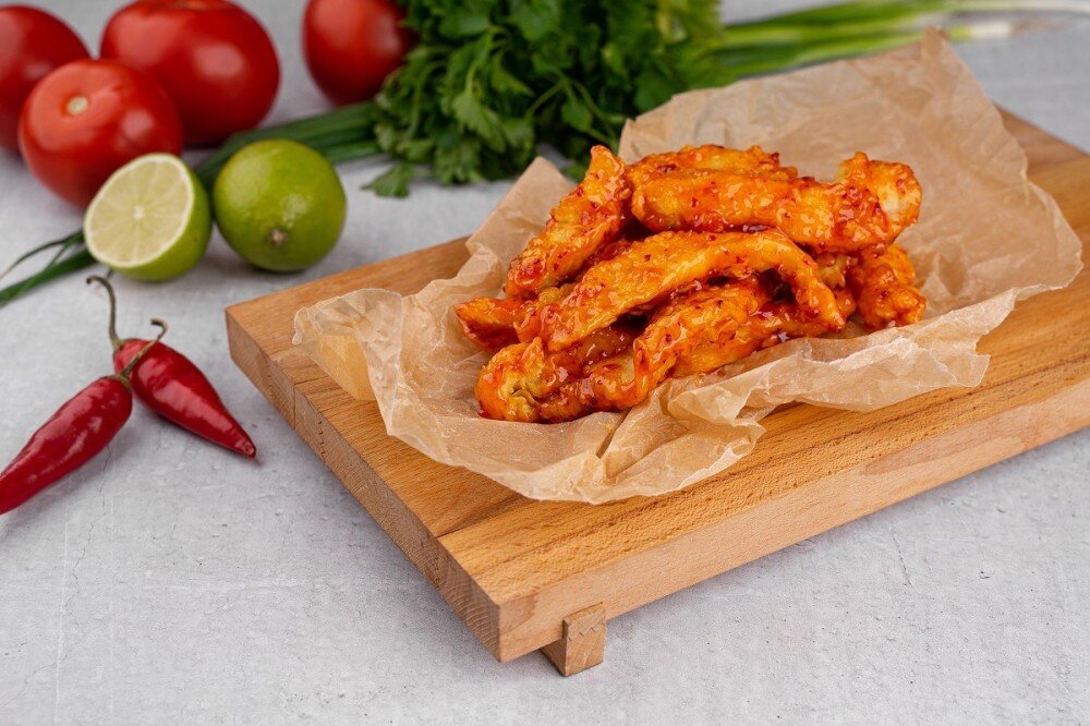 Стрипсы куриные острые