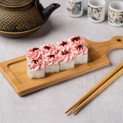 Лава с лососем терияки