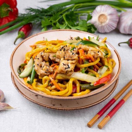 Удон с КУРИЦЕЙ