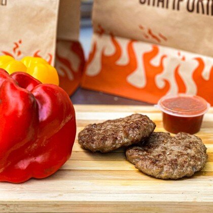 Мясные котлеты с болгарским перцем (1шт)