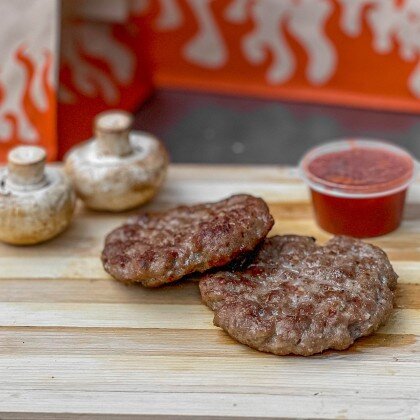 Мясные котлеты с грибами (1шт)