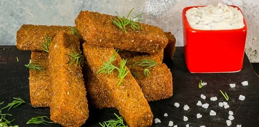 Гренки ржаные чесночные