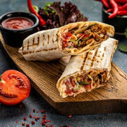 Шаурма гигант со свининой