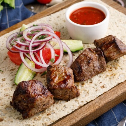 Шашлык из мякоти говядины