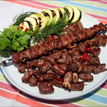 Куриные сердечки