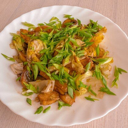 Теплый салат