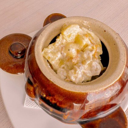 Картофель с рыбой в горшочке