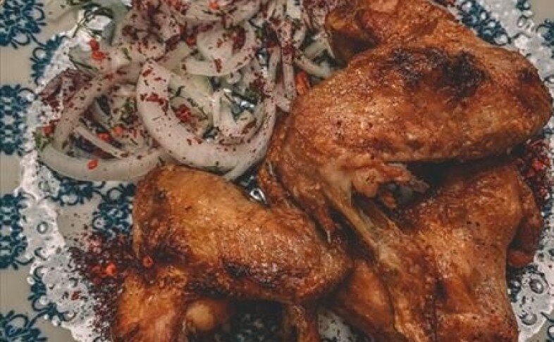 Куриные крылышки на углях