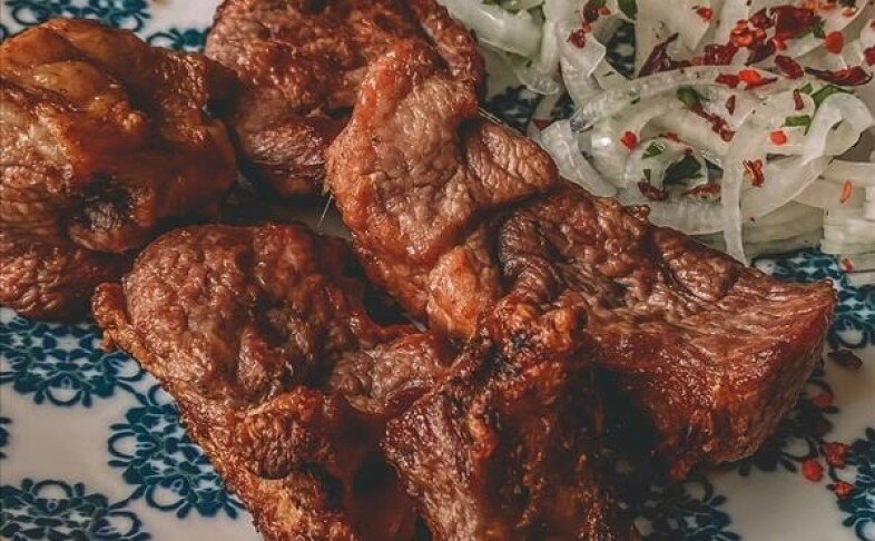 Шашлык из мякоти баранины в классическом маринаде