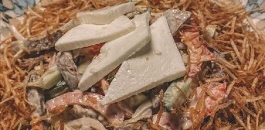 Салат с языком