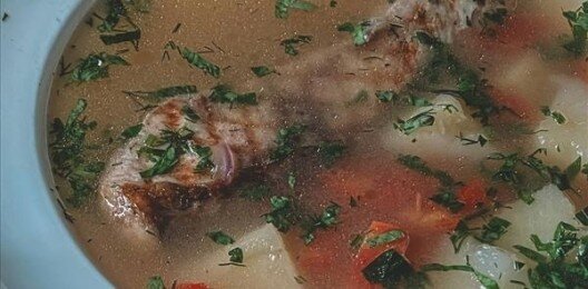 Уха из сазана с ароматом дымка