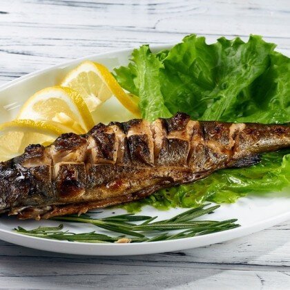 Скумбрия с грибами