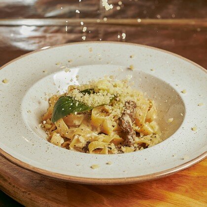 Фетучини с телятиной