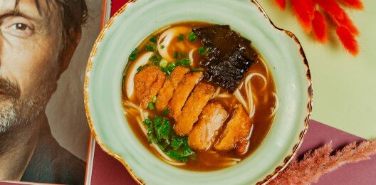 Сею рамен с курицей кацу