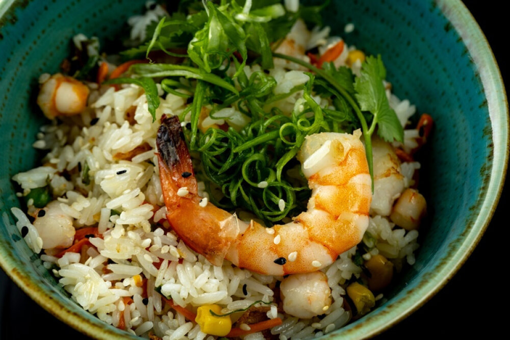 Рис с морепродуктами