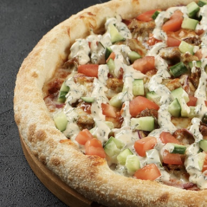 Пицца-шаверма половинка