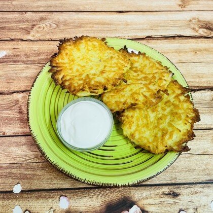 Драники со сметаной