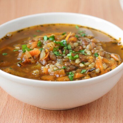 Суп грибной с фрикадельками