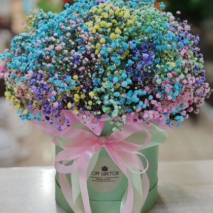 Композиция с гипсофилой "Лето"