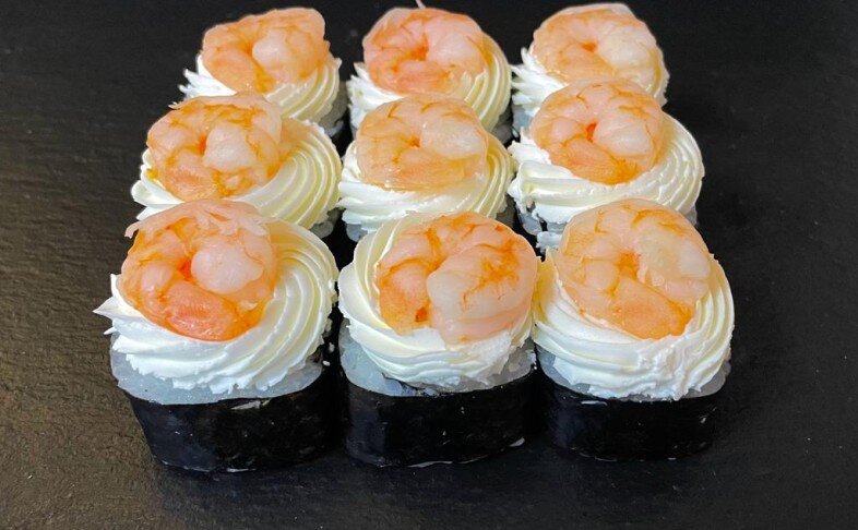 Сливочный эби маки