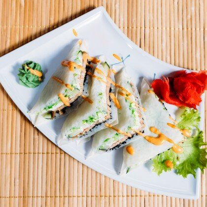 Сэндвич ролл с лососем