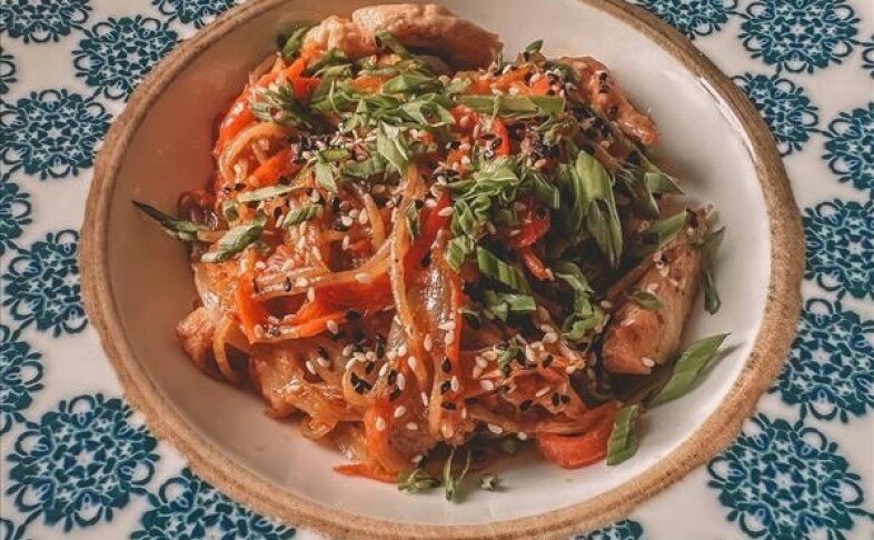 Вок с индейкой