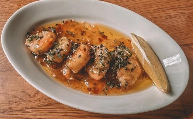 Королевские креветки в сладком чили