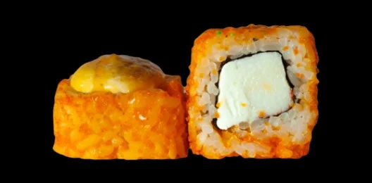Калифорния, запеченная с манго соусом