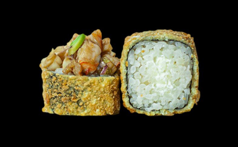 Темпура ролл Тар-тар с креветкой и авокадо