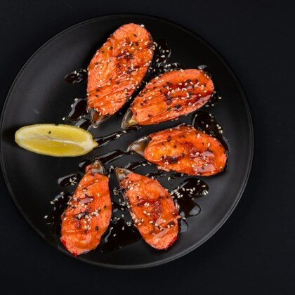 Запеченные мидии