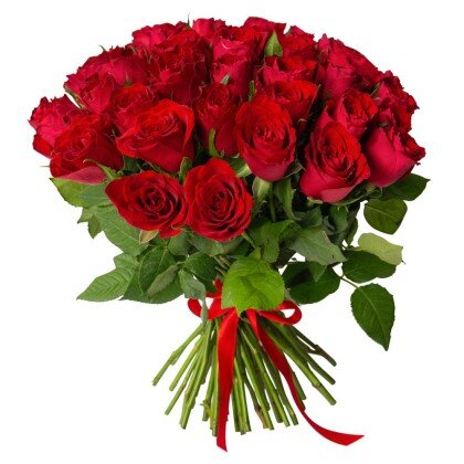 Роза красная 42 см.