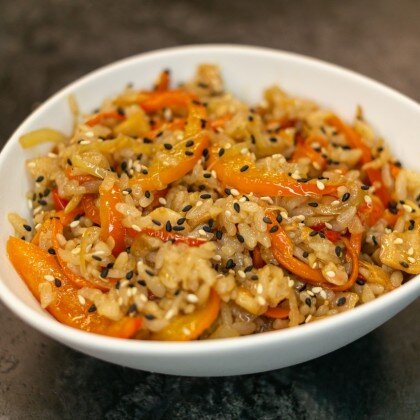 Гохан с креветкой