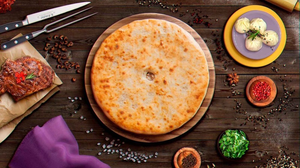 Осетинский пирог "Фыджин" с мясом