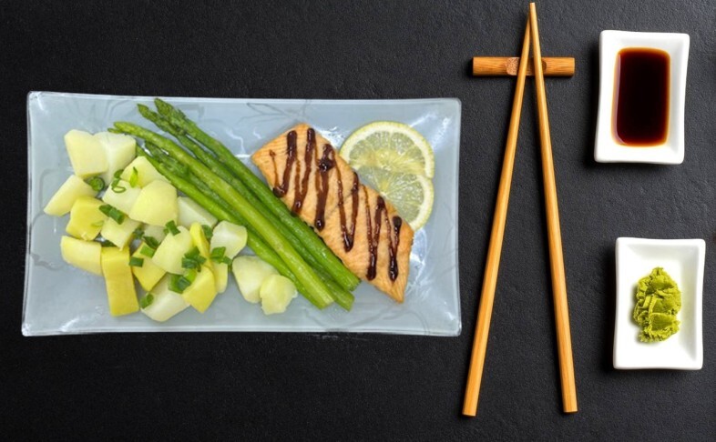 Форель + спаржа