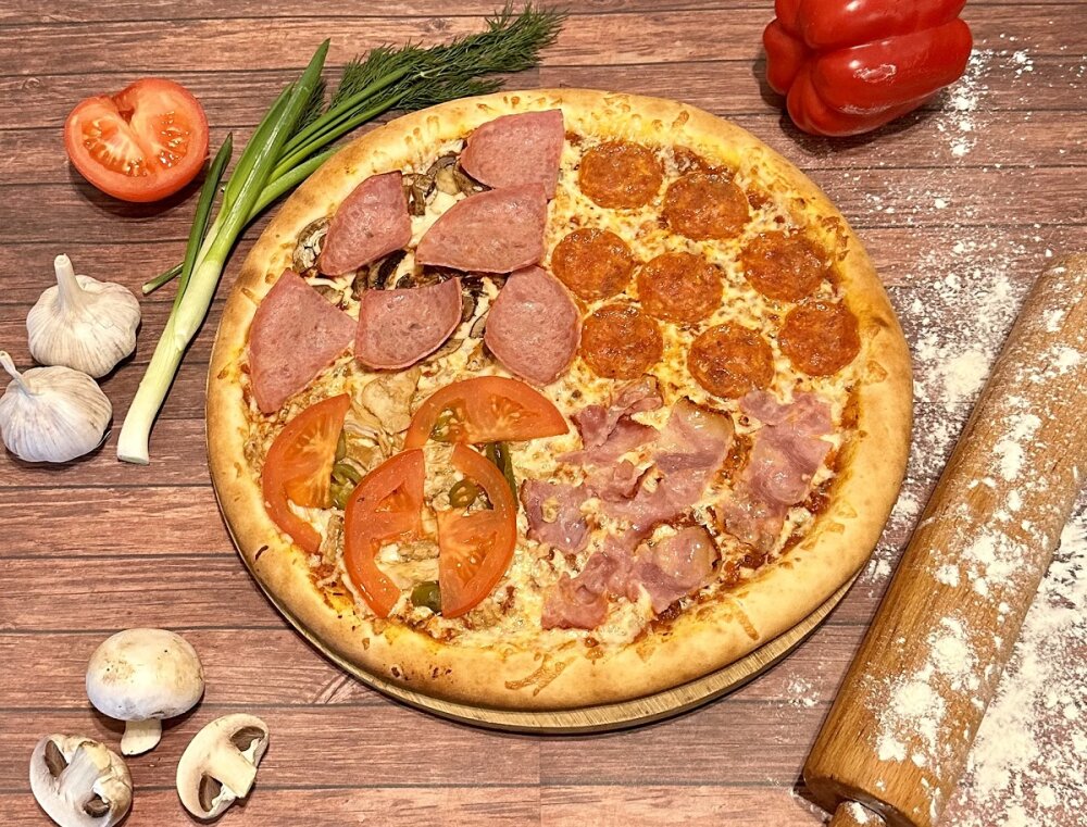 Пицца «Четыре вкуса»