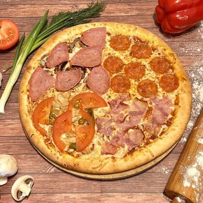 Пицца «Четыре вкуса»