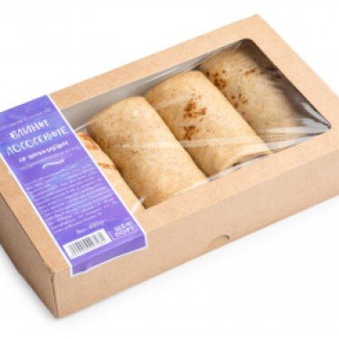 Блины цельнозерновые лососевые с брокколи