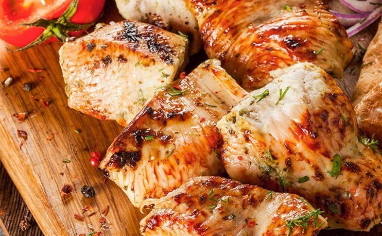 Шашлык из грудки индейки