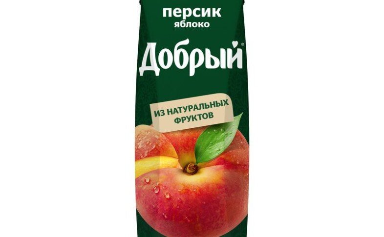 Сок натуральный Персик 1л