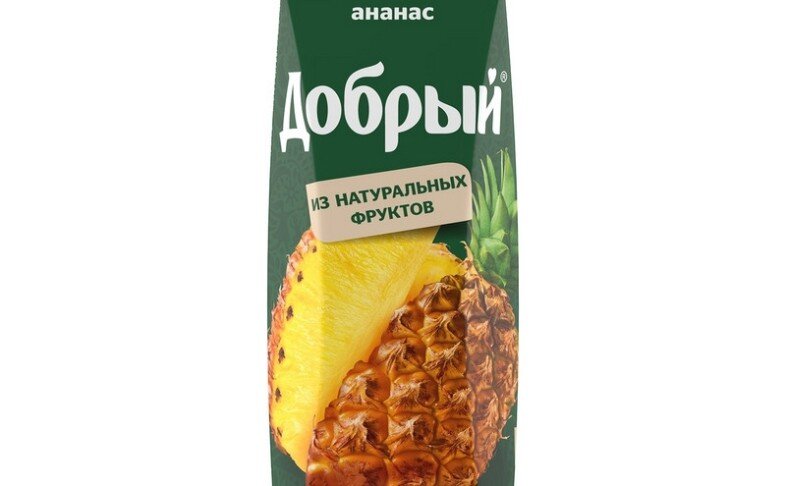 Сок натуральный Ананас 1л