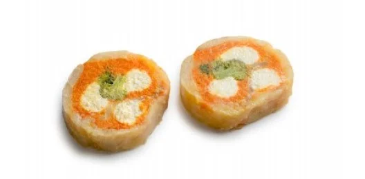 Рулет из трески с брокколи и творожным сыром, кг