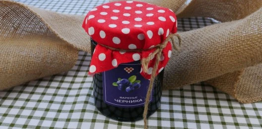 Варенье черничное 250гр штучка