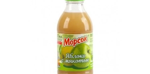 Сок Морсок Яблочный с мякотью детский ст/б 0,33 л