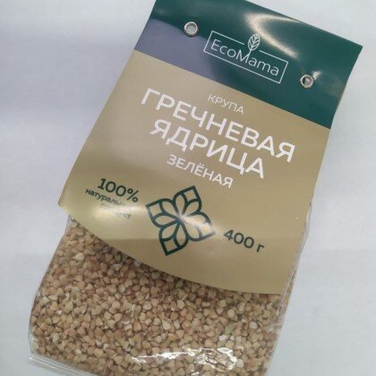 ЭкоМама Гречка зеленая 400гр