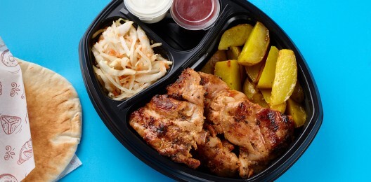 Филе куриное с запеченым картофелем