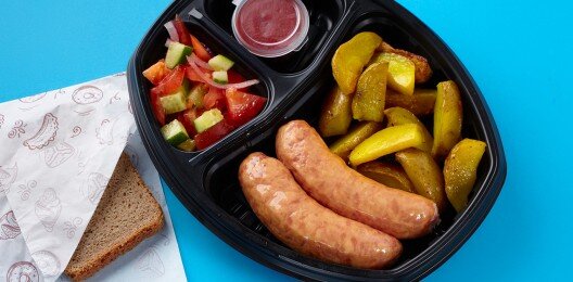 Свиные колбаски с сыром